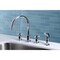 Kingston Brass KS8721DX Widespread Kitchen Faucet, Polished Chrome KS8721DX - alternate 4